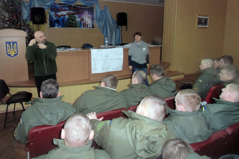 Психологи громадського об’єднання «Ліга офіцерів» працюють у Вінницьких нацгвардійців
